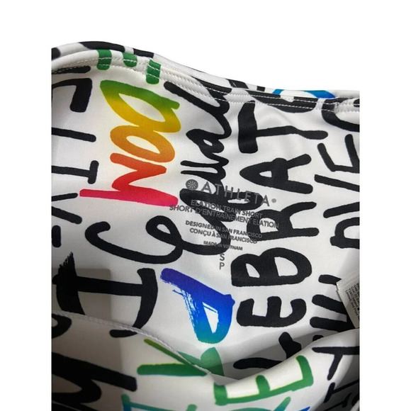 NWT Athleta Elation Train Biker Shorts Pride Limited Edition-sz Small - Picture 6 of 7